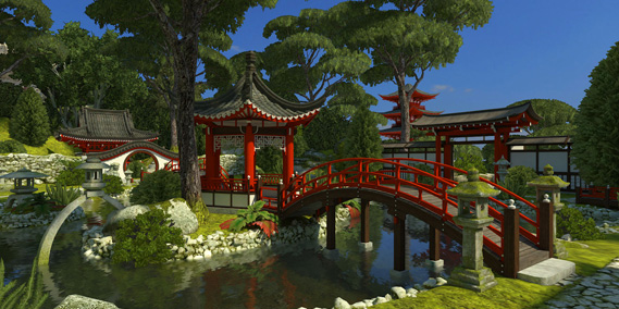 Japanese Garden 3D Screensaver
