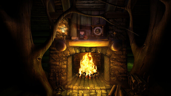 Kamin 3D Bildschirmschoner - Spirit of Fire - Warmer und gemütlicher 3D Kamin-Screensaver